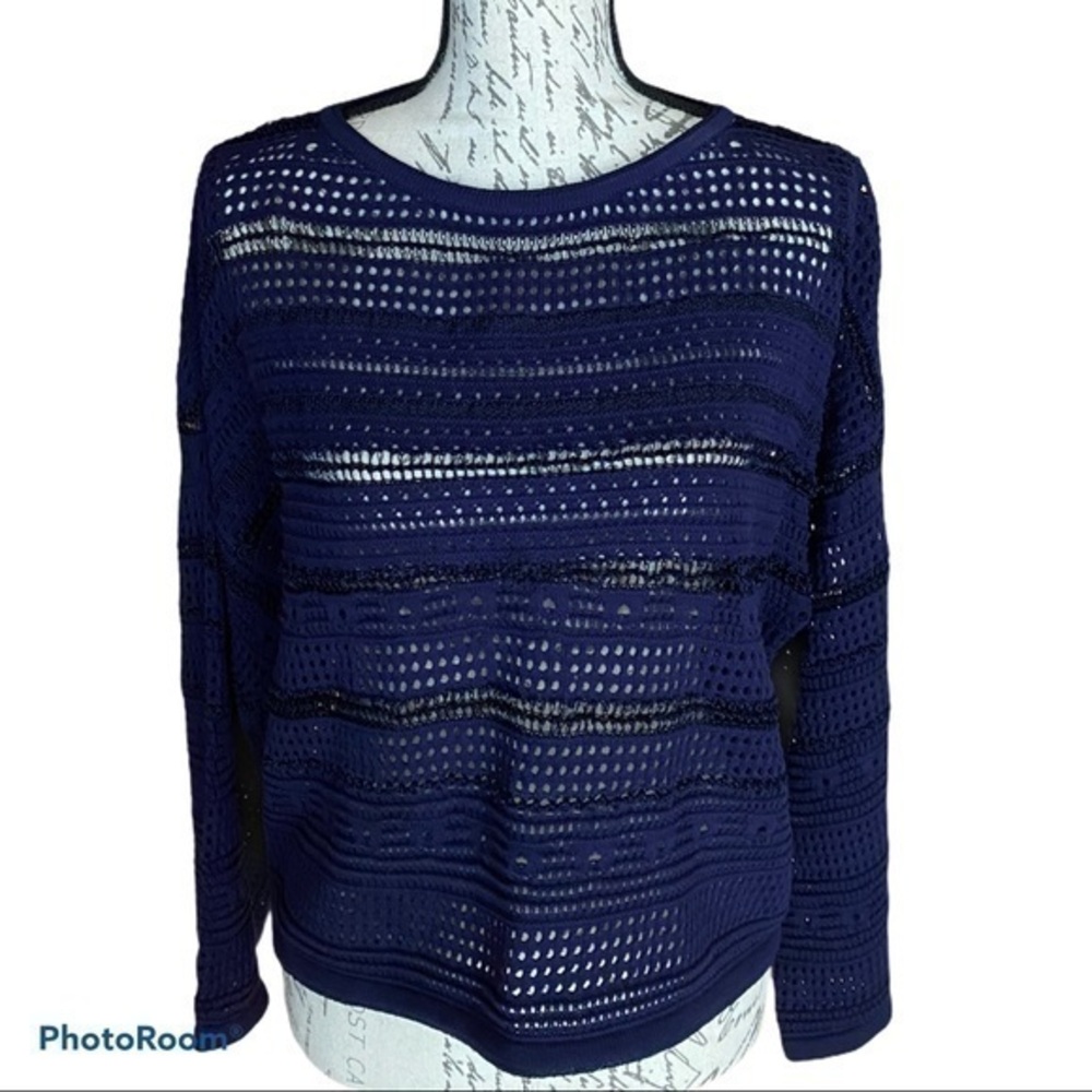 CENY NAVY COTTON SWEATER